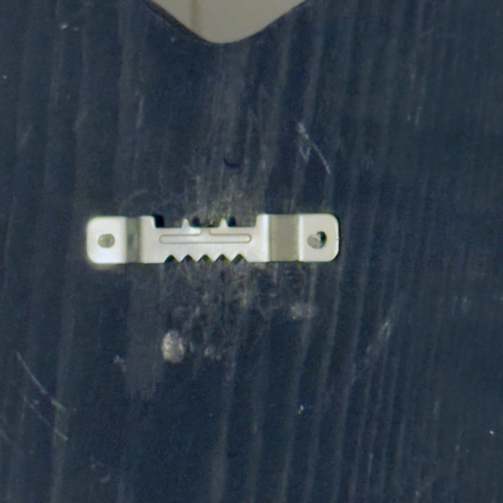 Navy Blue Wooden Heart Wall Hook Hand Painted Folk Art Primitive Decor - Picture 7 of 7